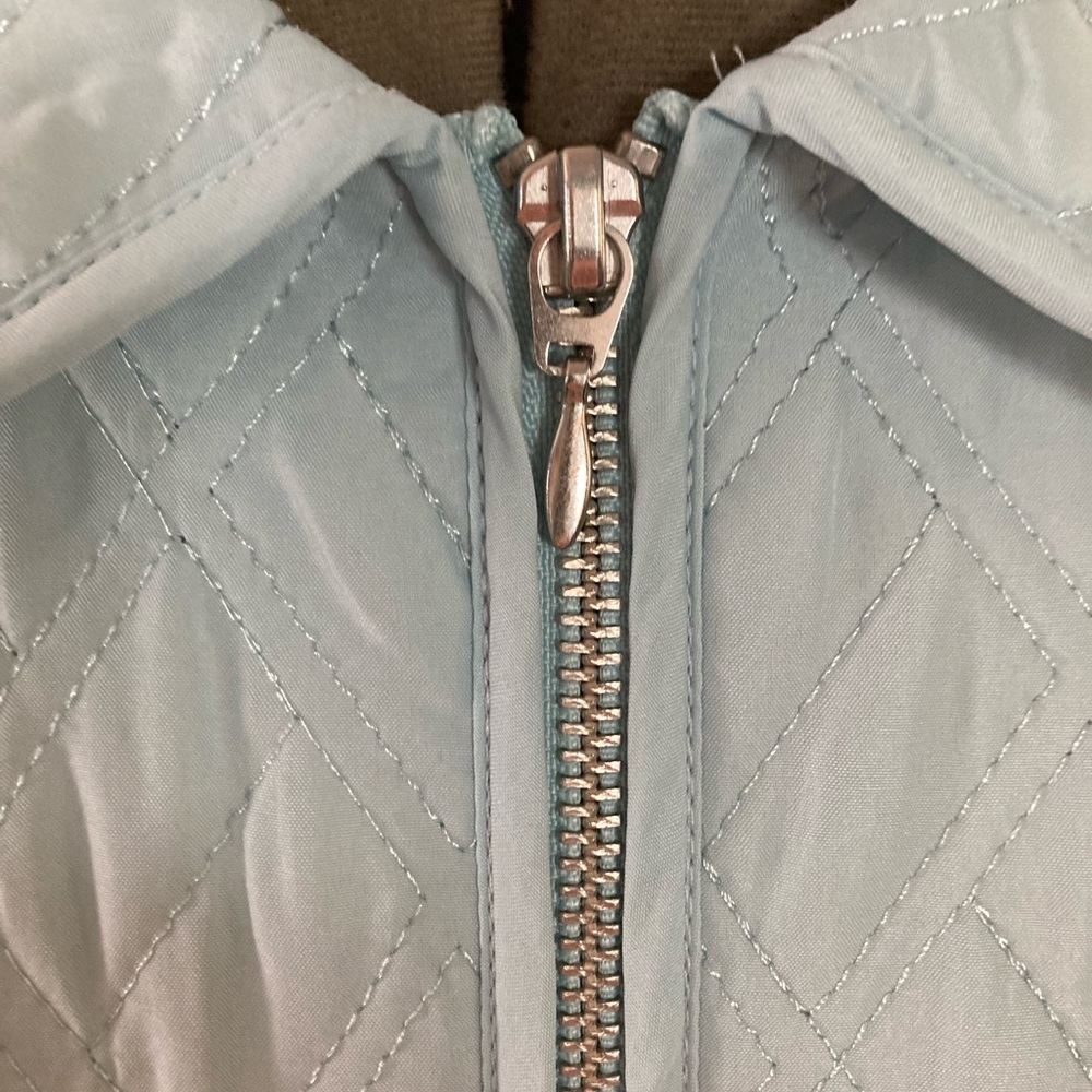 Chicos light blue zipper vest